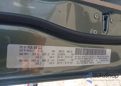 2020 Jeep Compass Sport Fwd from USA, damaged, VIN 3C4NJCAB3LT162751